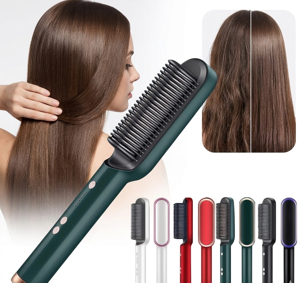 Electric Hair Straightener Brush