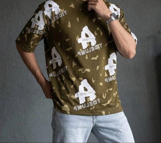 Elite Pattern Zip Polo