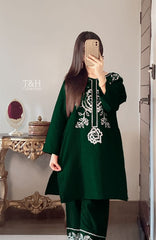 2 Pcs Embriodered Suit