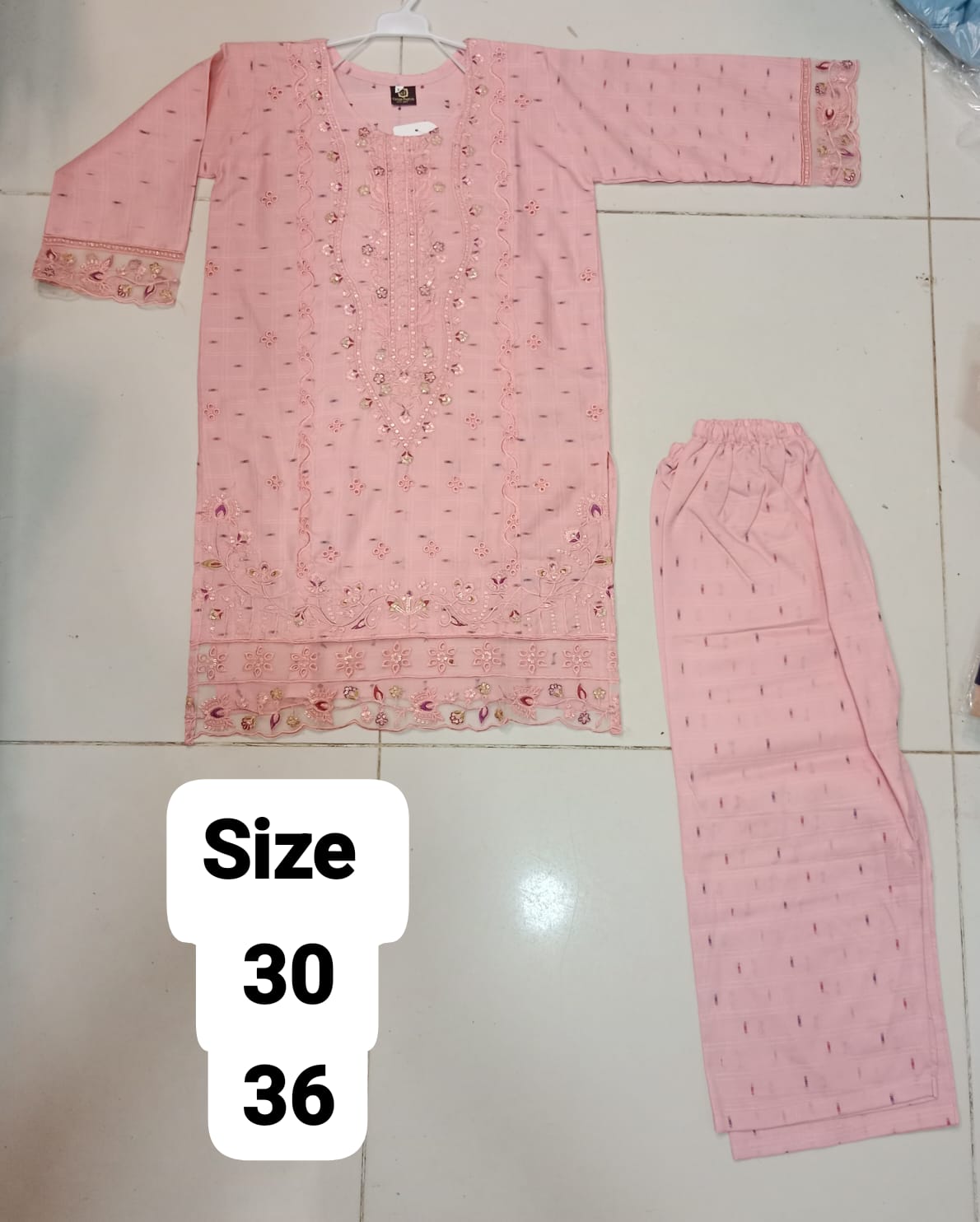 Embroidered 2-Piece Suit