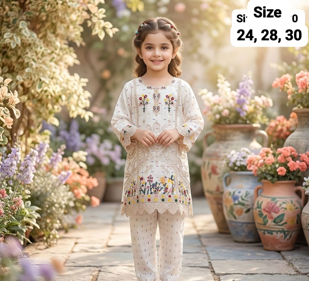 Embroidered 2-Piece Suit