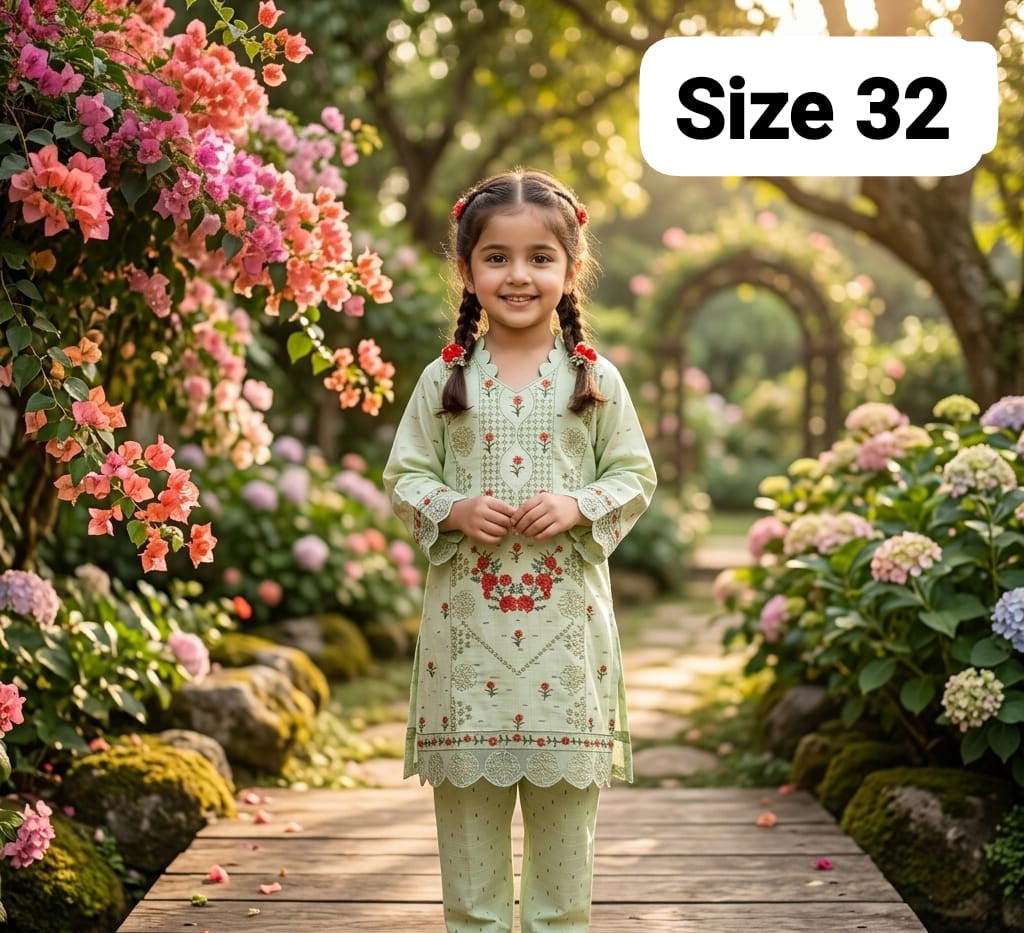 Embroidered 2-Piece Suit