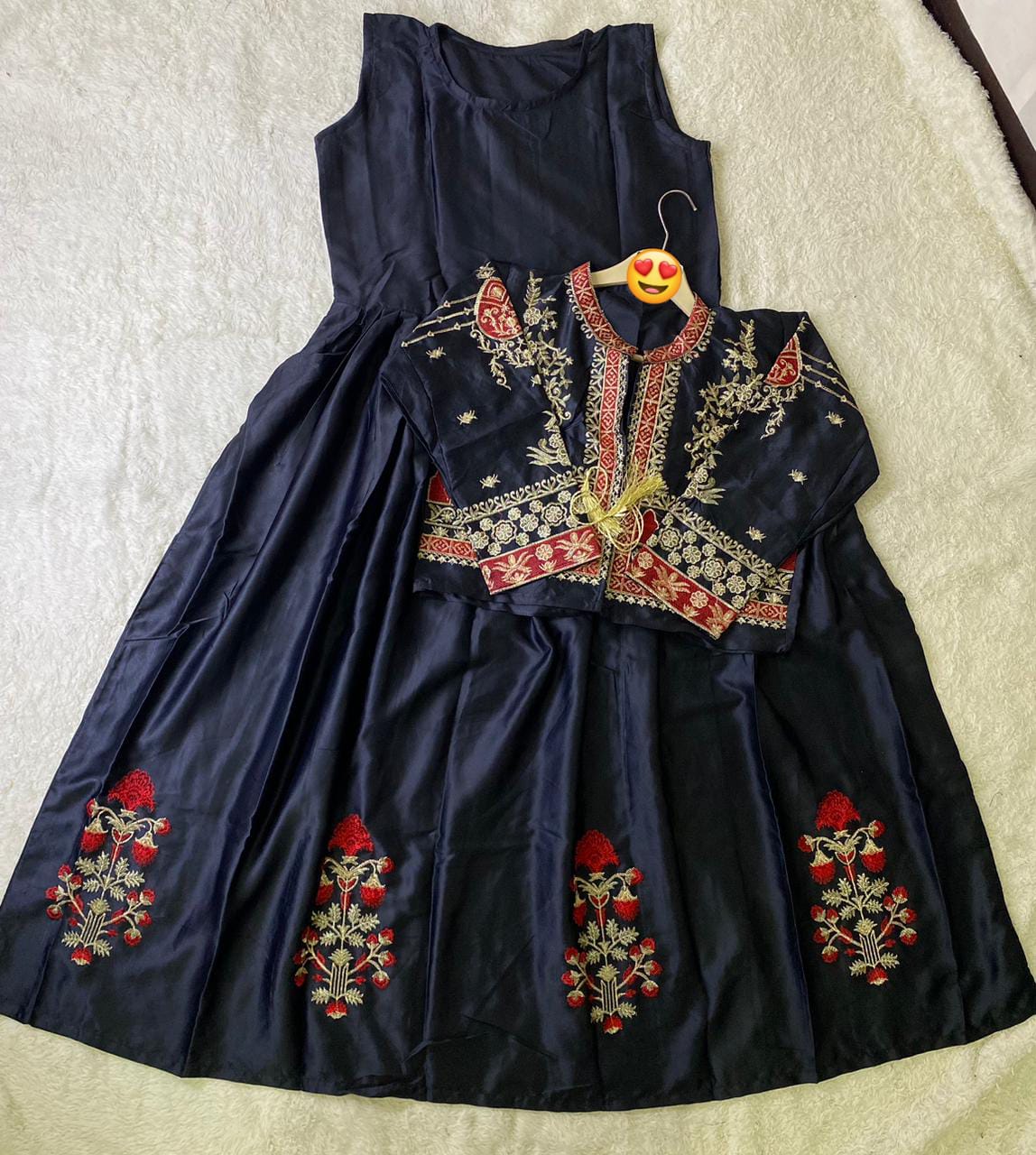 Embroidered Bunches Maxi