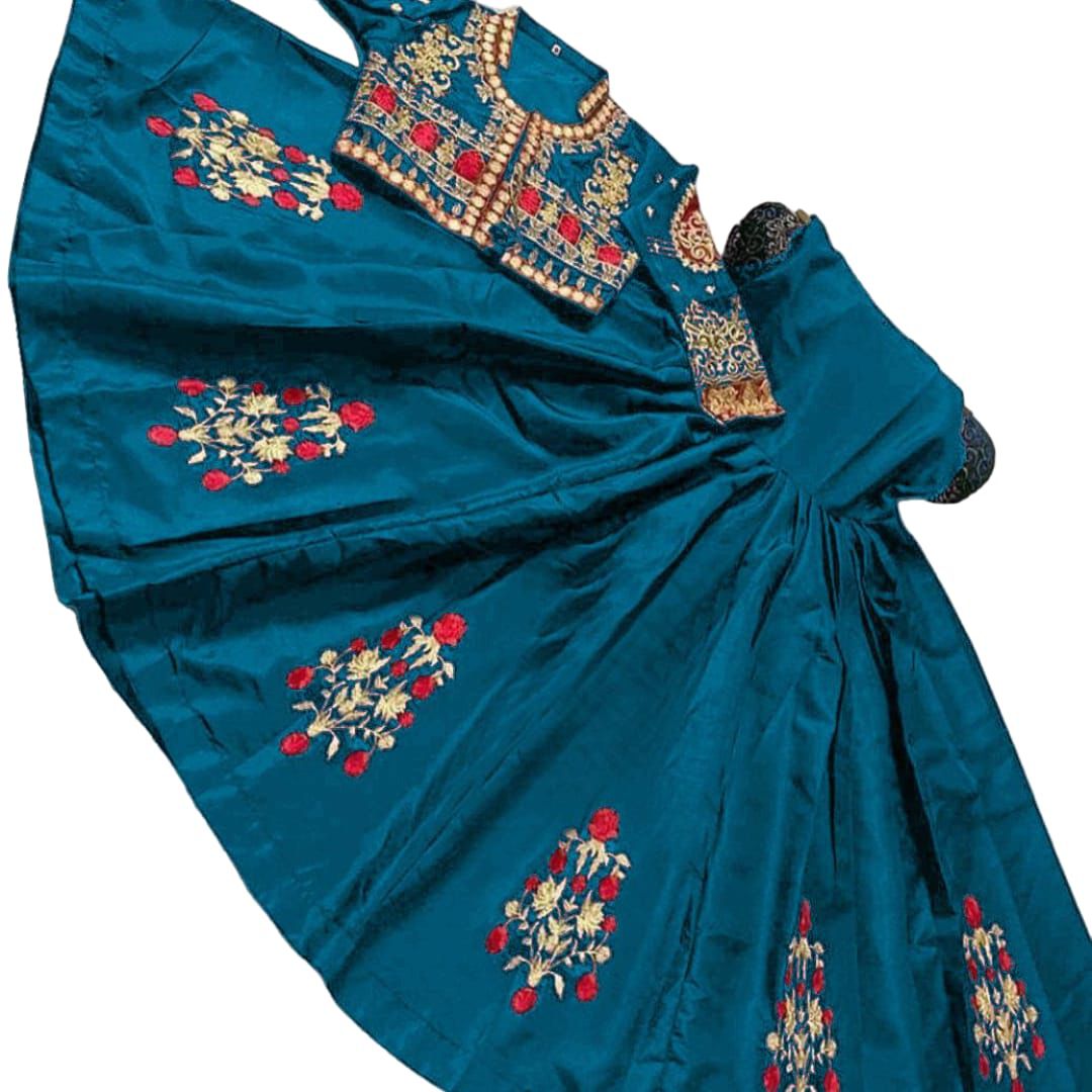 Embroidered Bunches Maxi