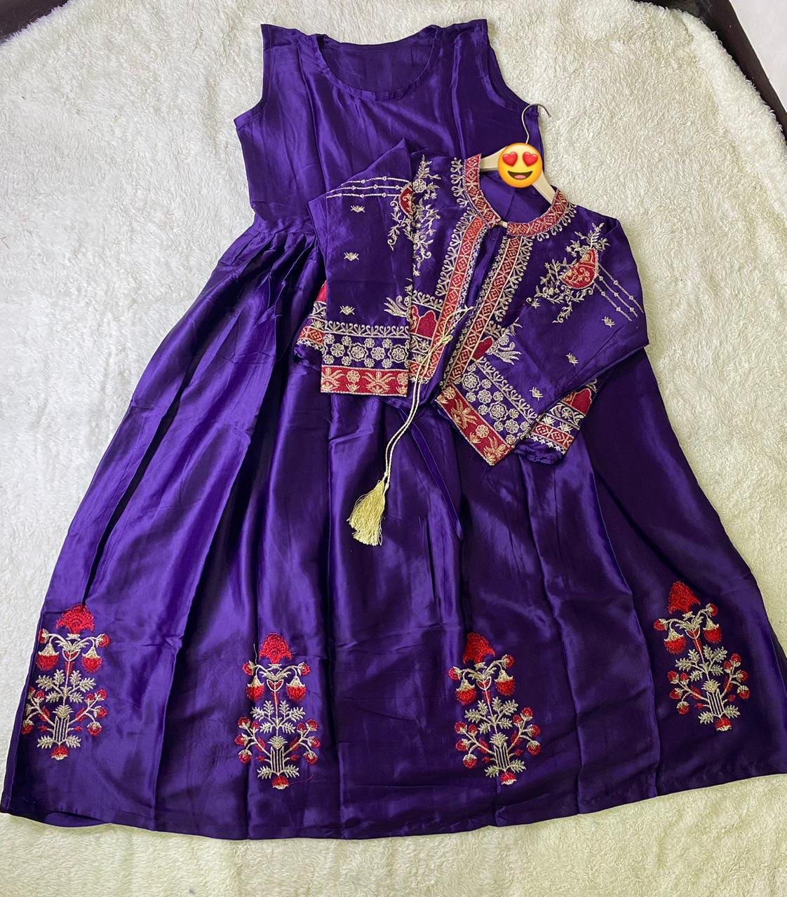 Embroidered Bunches Maxi