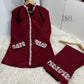 Embroidered Cord Set