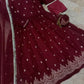 Embroidered Maxi With Potli