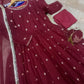 Embroidered Maxi With Potli