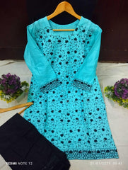 2 Piece Embroidered Suit