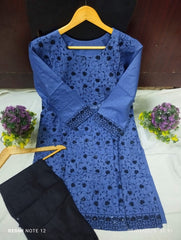 2 Piece Embroidered Suit