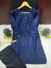 2 Piece Embroidered Suit