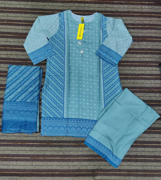 Embroidery 3pcs Suit