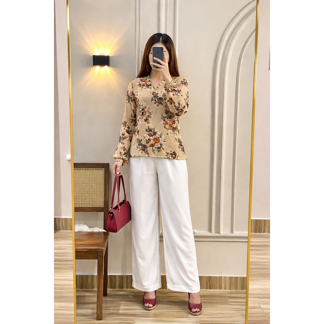 Floral Top With Trouser