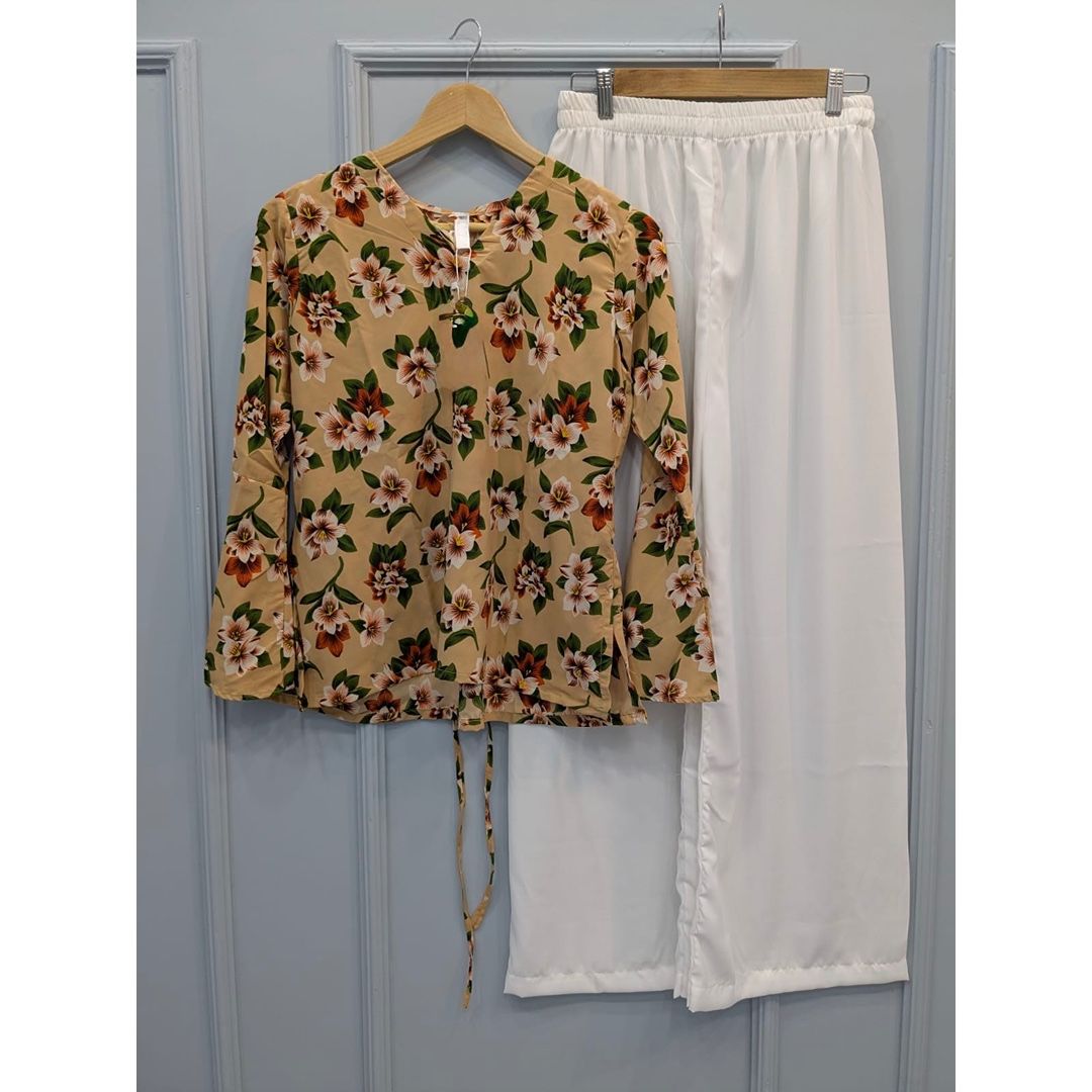 Floral Top With Trouser
