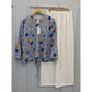 Floral Top With Trouser