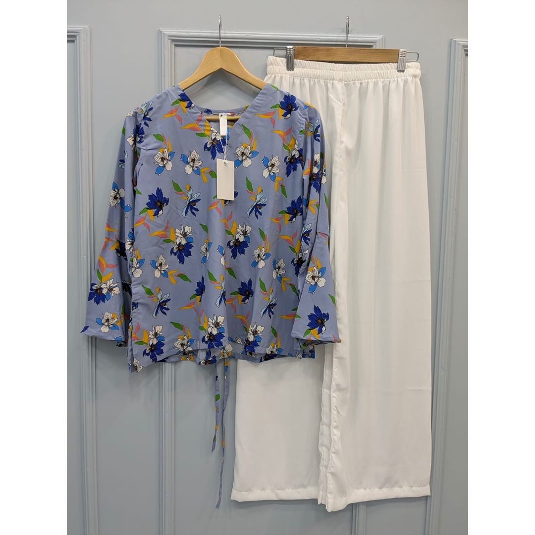 Floral Top With Trouser