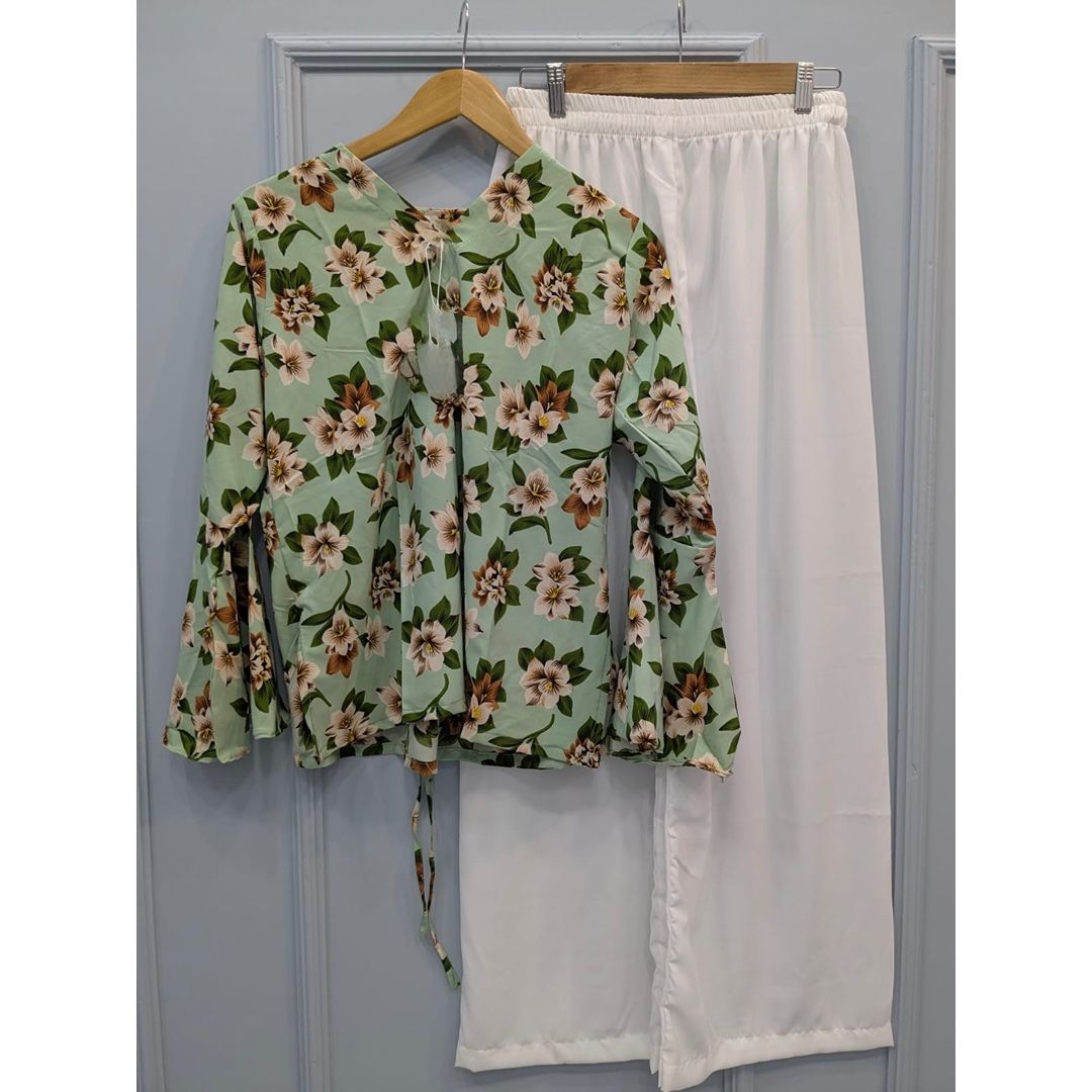 Floral Top With Trouser