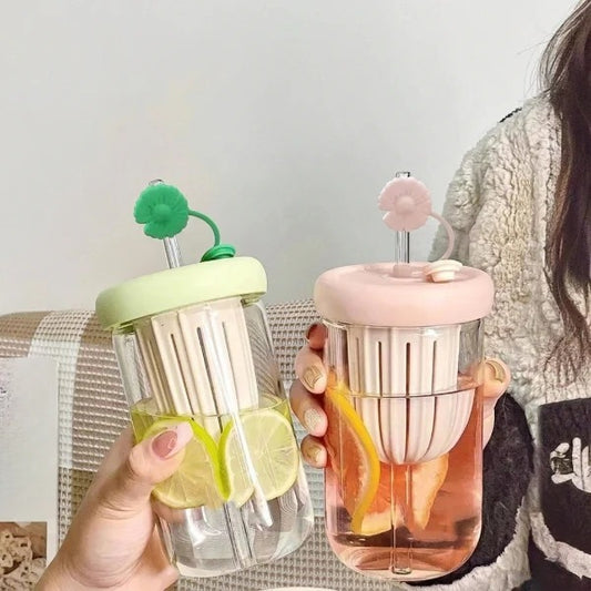 Flower Glass Cup