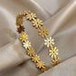 Flower Handcuff Bracelet
