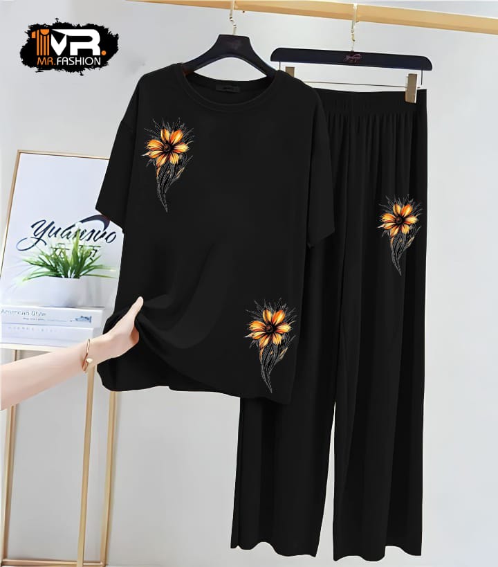 Flower Printed Night Dress