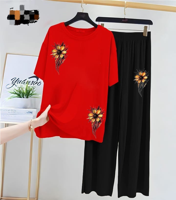 Flower Printed Night Dress