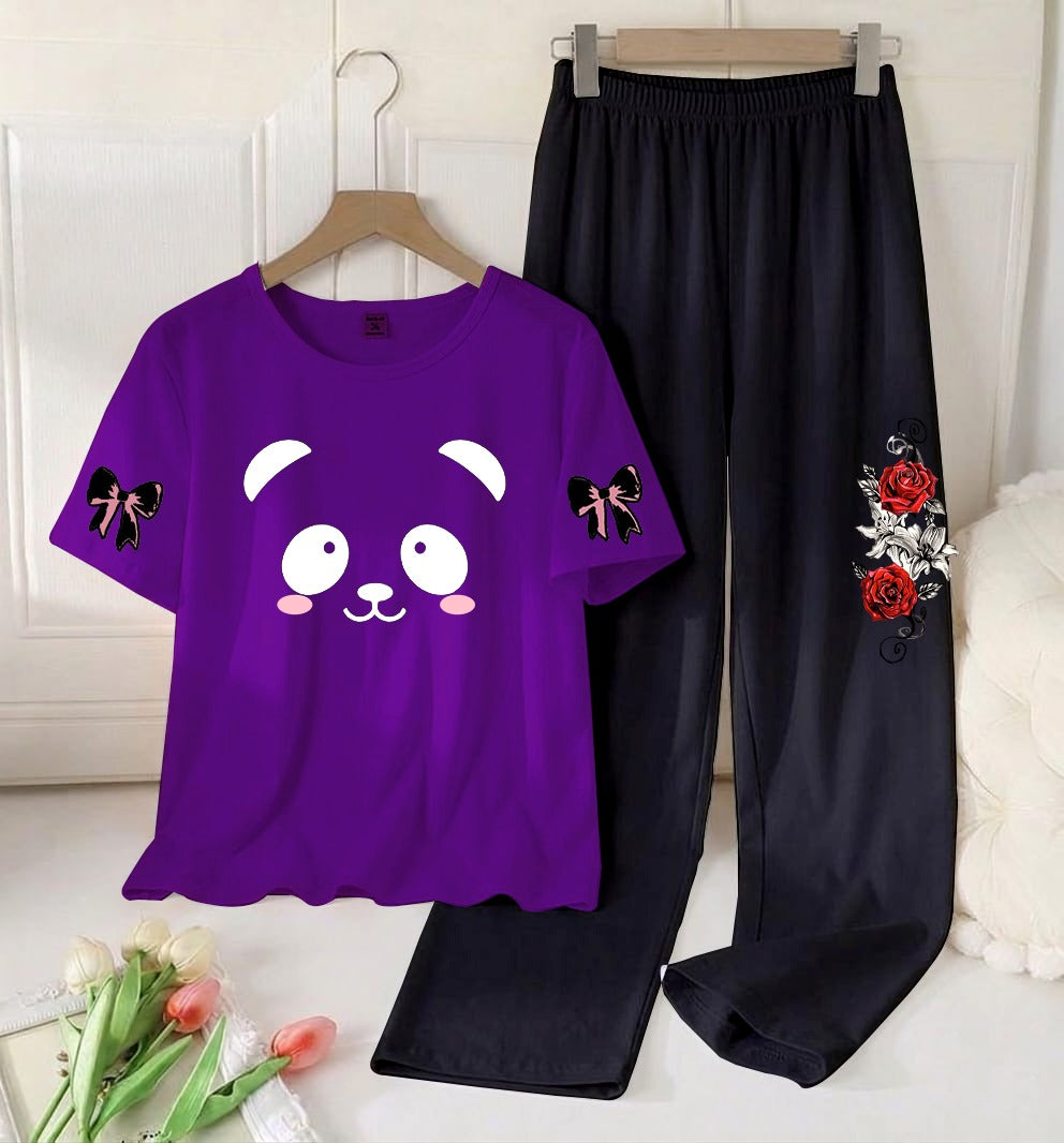 Flower Printed Night Suit