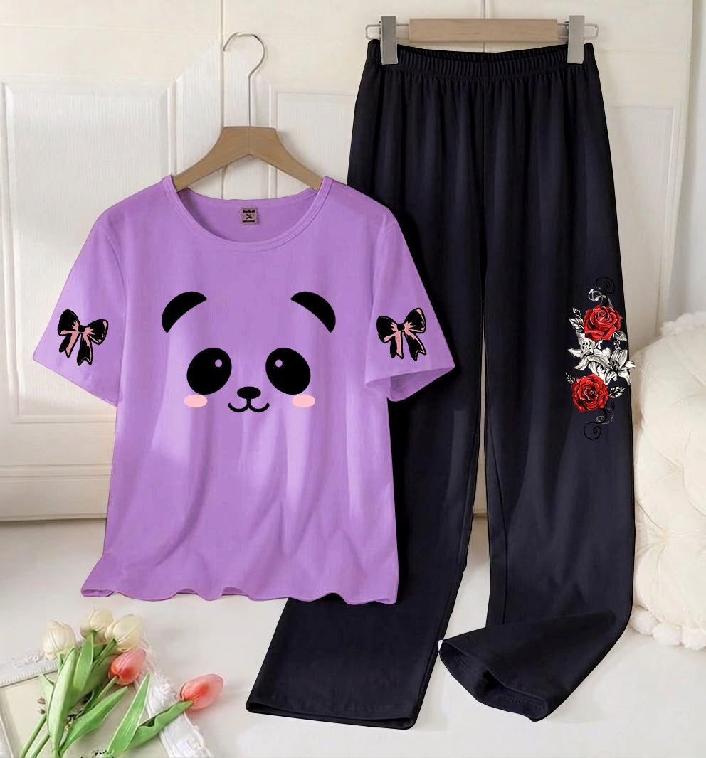 Flower Printed Night Suit