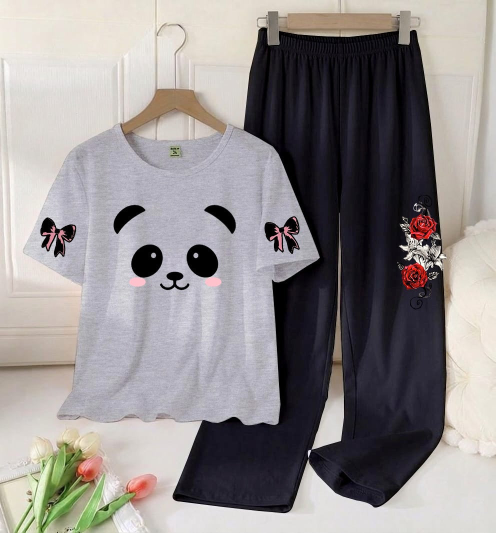 Flower Printed Night Suit