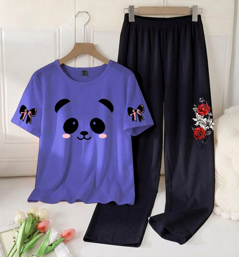 Flower Printed Night Suit