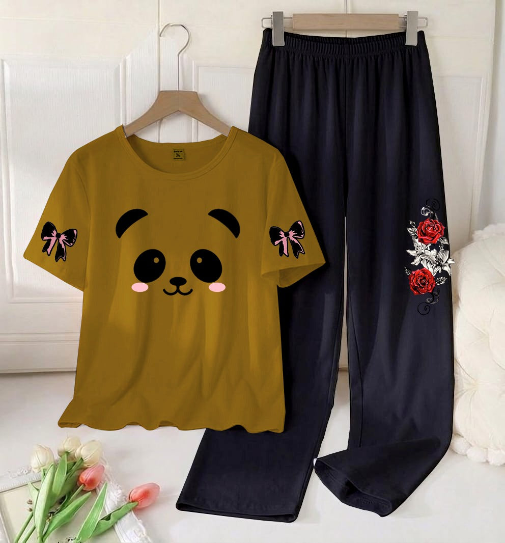 Flower Printed Night Suit