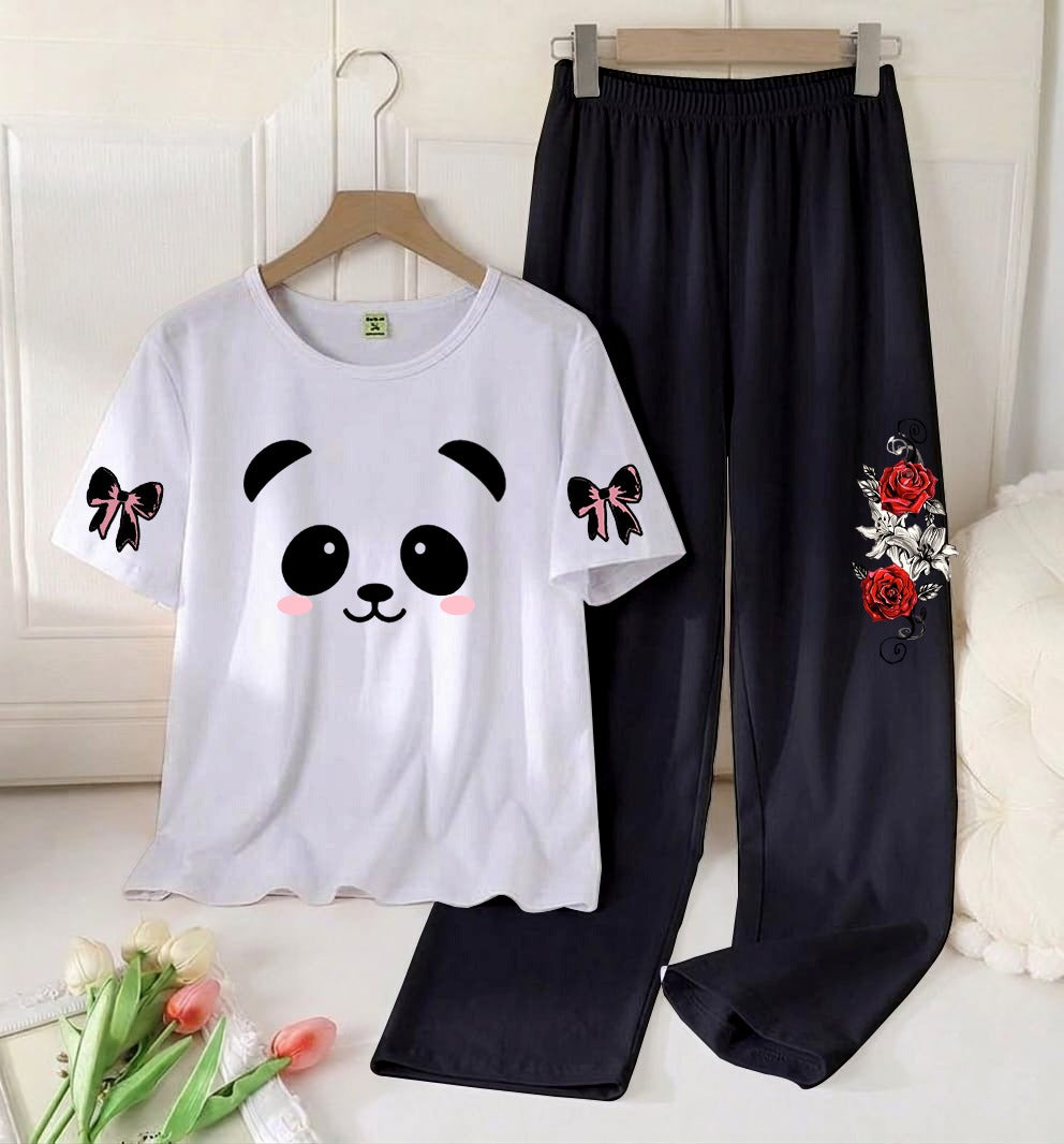 Flower Printed Night Suit
