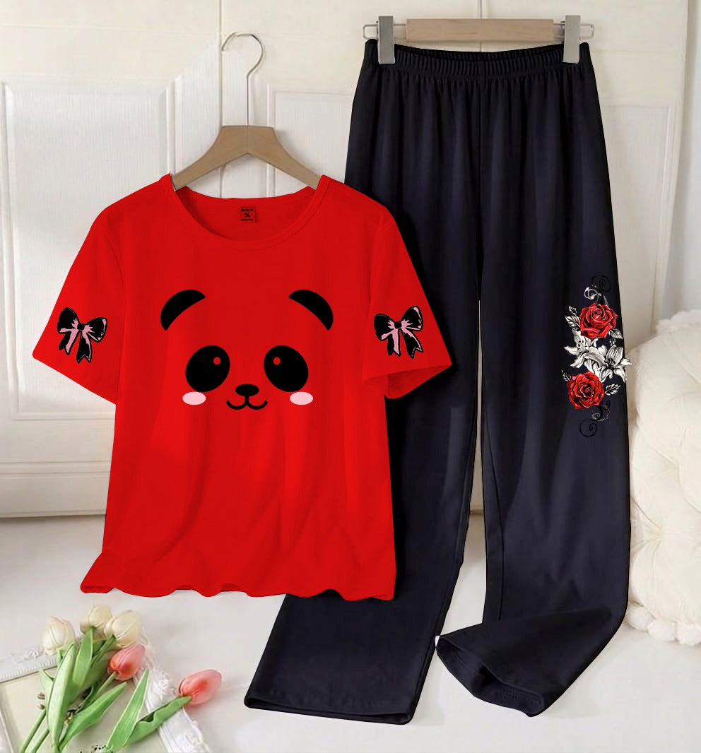Flower Printed Night Suit
