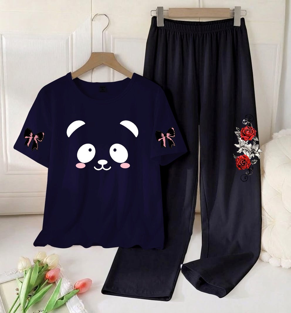 Flower Printed Night Suit