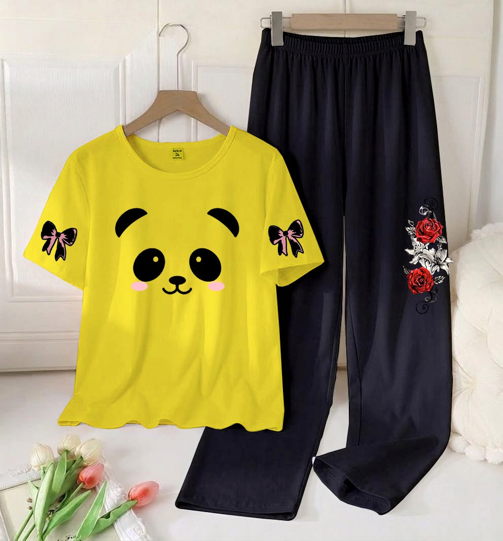 Flower Printed Night Suit
