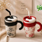 Flower Printed Stainless Steel Tumbler