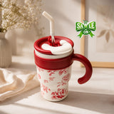 Flower Printed Stainless Steel Tumbler