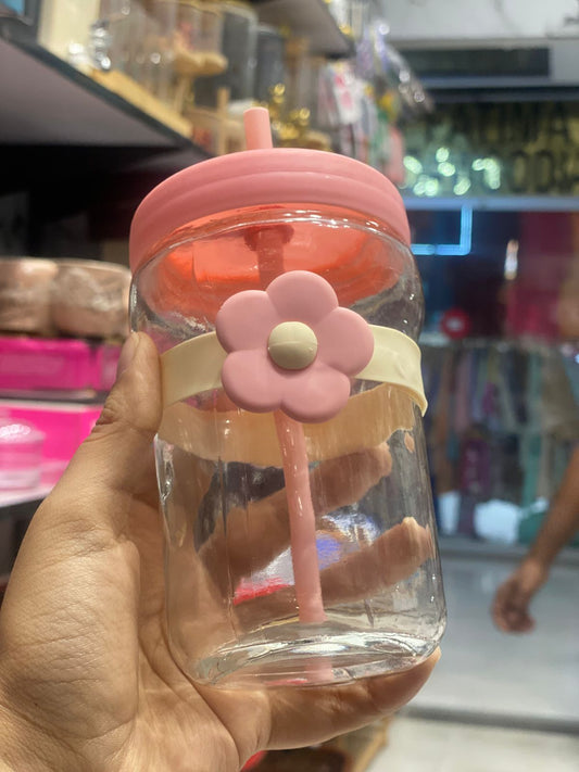 Flower Straw Cup