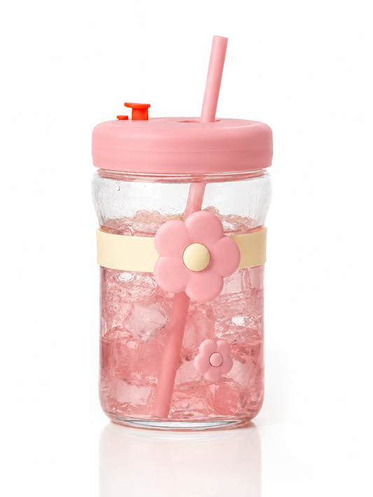 Flower Straw Cup