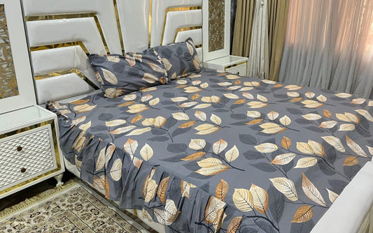 Frill Bedsheet Set – 3 Piece
