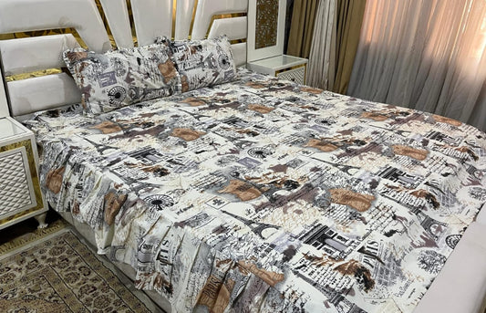 Frill Bedsheet Set – 3 Piece