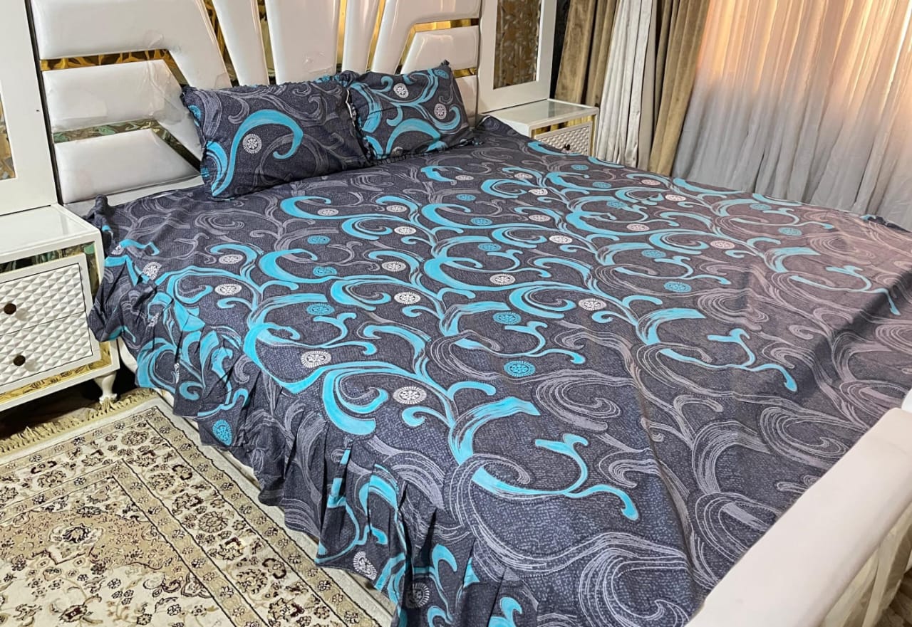 Frill Bedsheet Set – 3 Piece