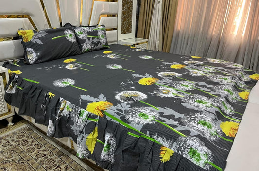 Frill Bedsheet Set – 3 Piece