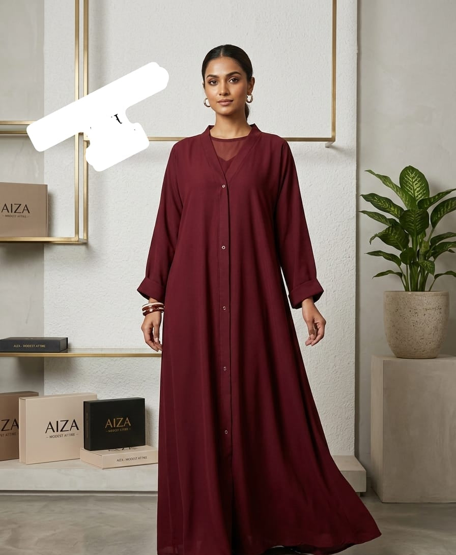 Front Open Abaya