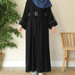 Front Platted Abaya