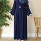 Front Platted Abaya