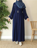 Front Platted Abaya
