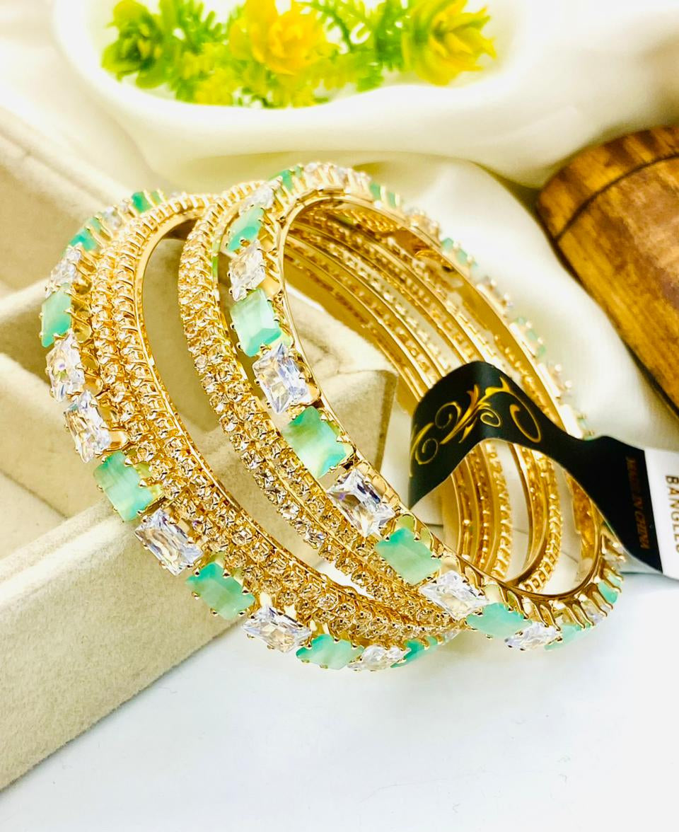 Full Zircon Bangle Set