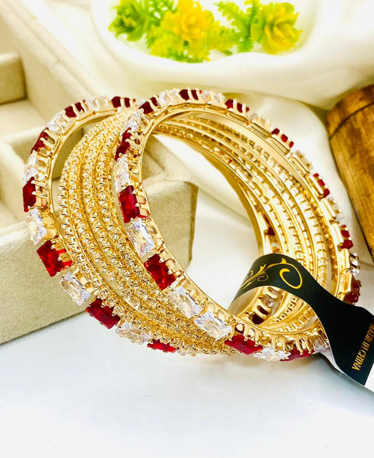 Full Zircon Bangle Set