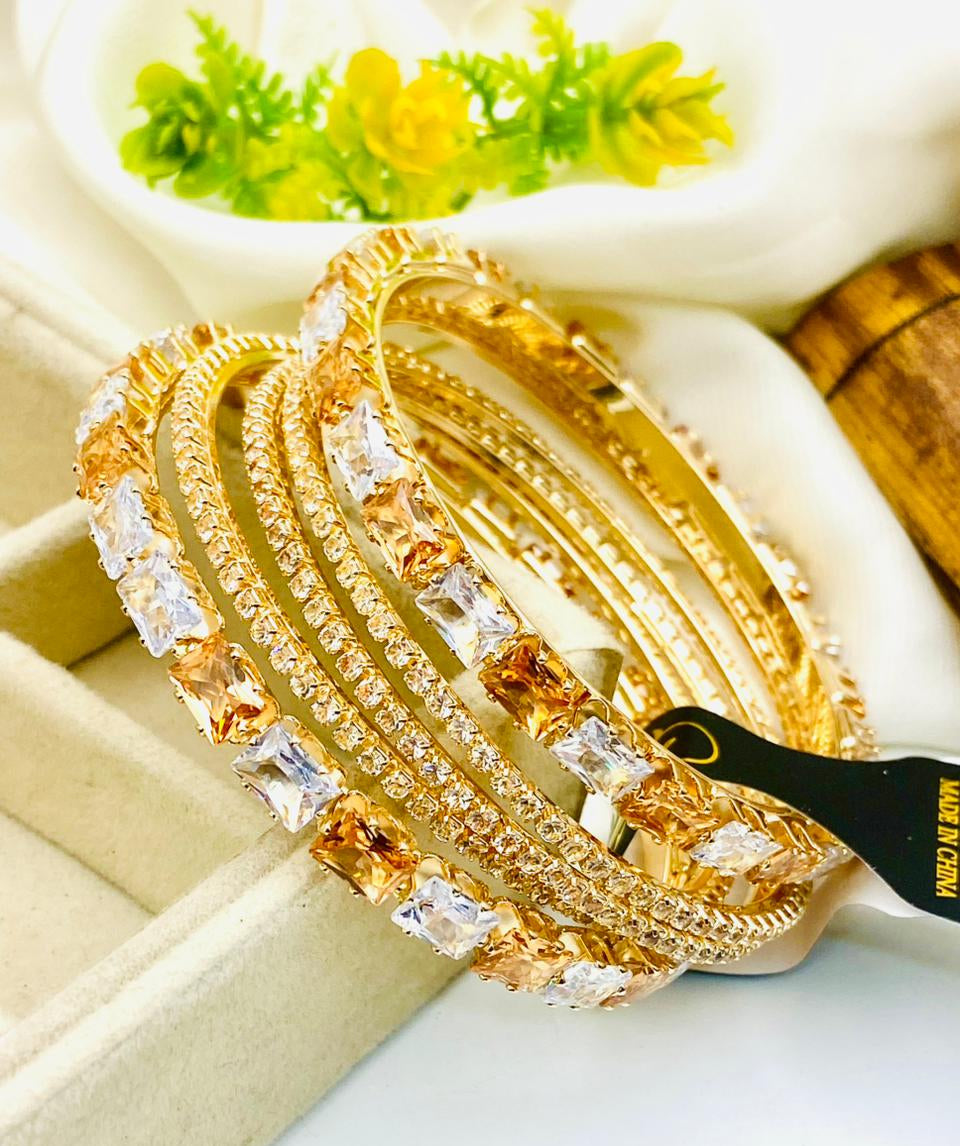 Full Zircon Bangle Set
