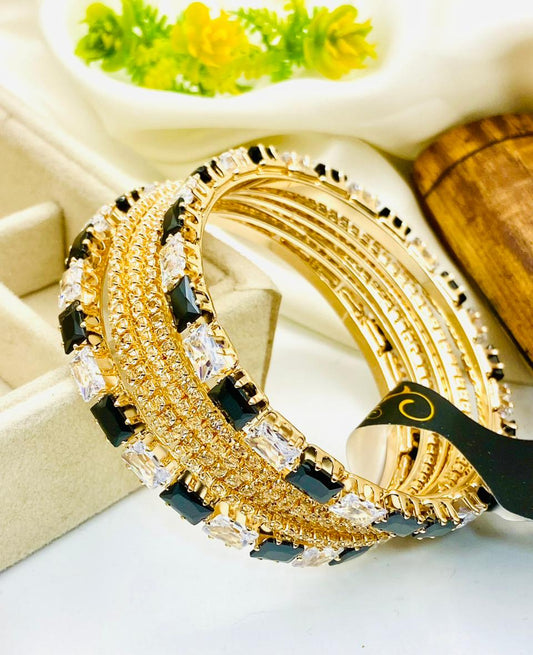 Full Zircon Bangle Set